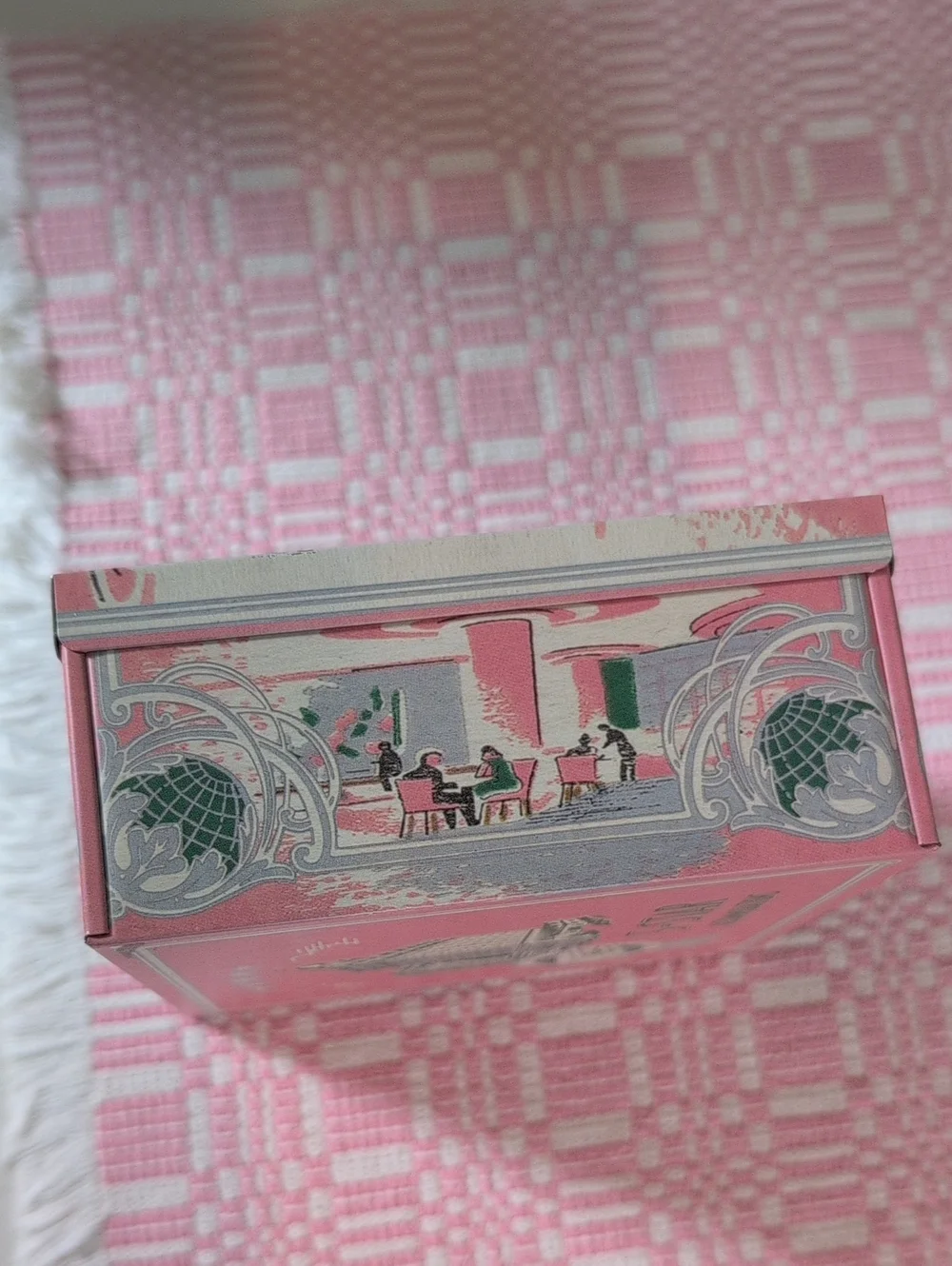 World Class Junk Pink Decorative Trinket Vintage Style Box